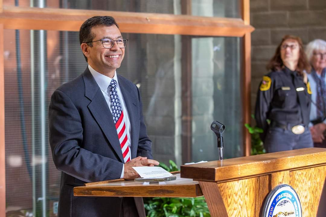 Jesse Salinas at Podium