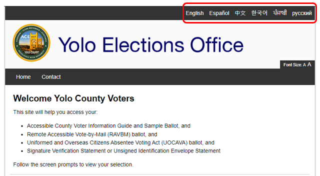 Translated Ballot 1 - English
